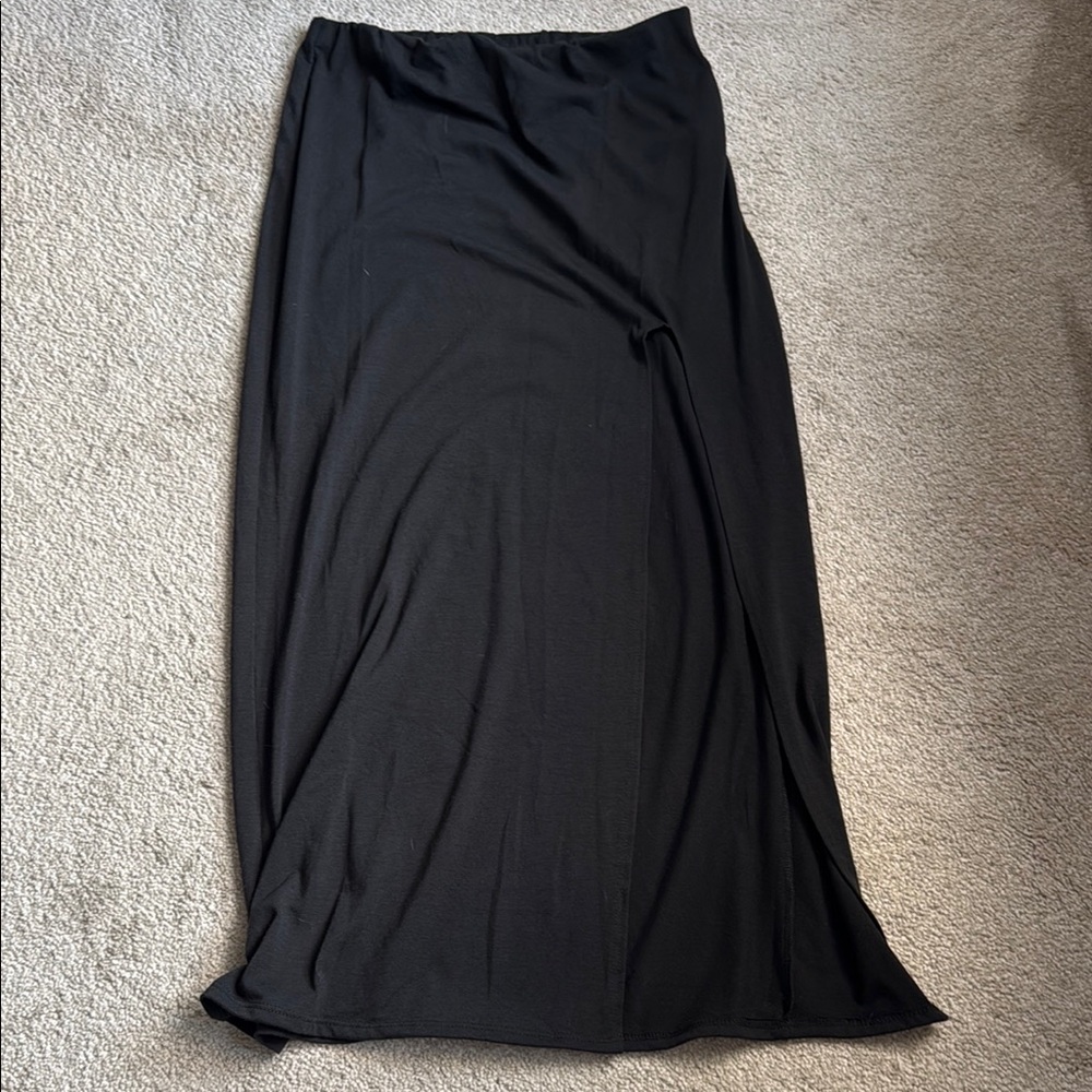 Material Girl Classic Black Maxi Skirt